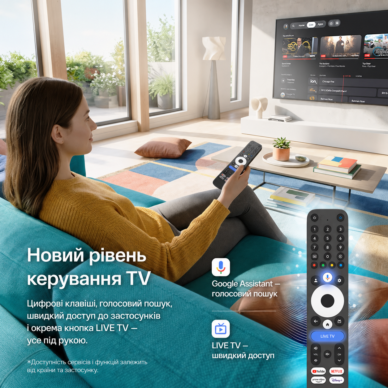 Bluetooth-пульт NEXON X14 з голосовим пошуком, цифровими клавішами та LIVE TV