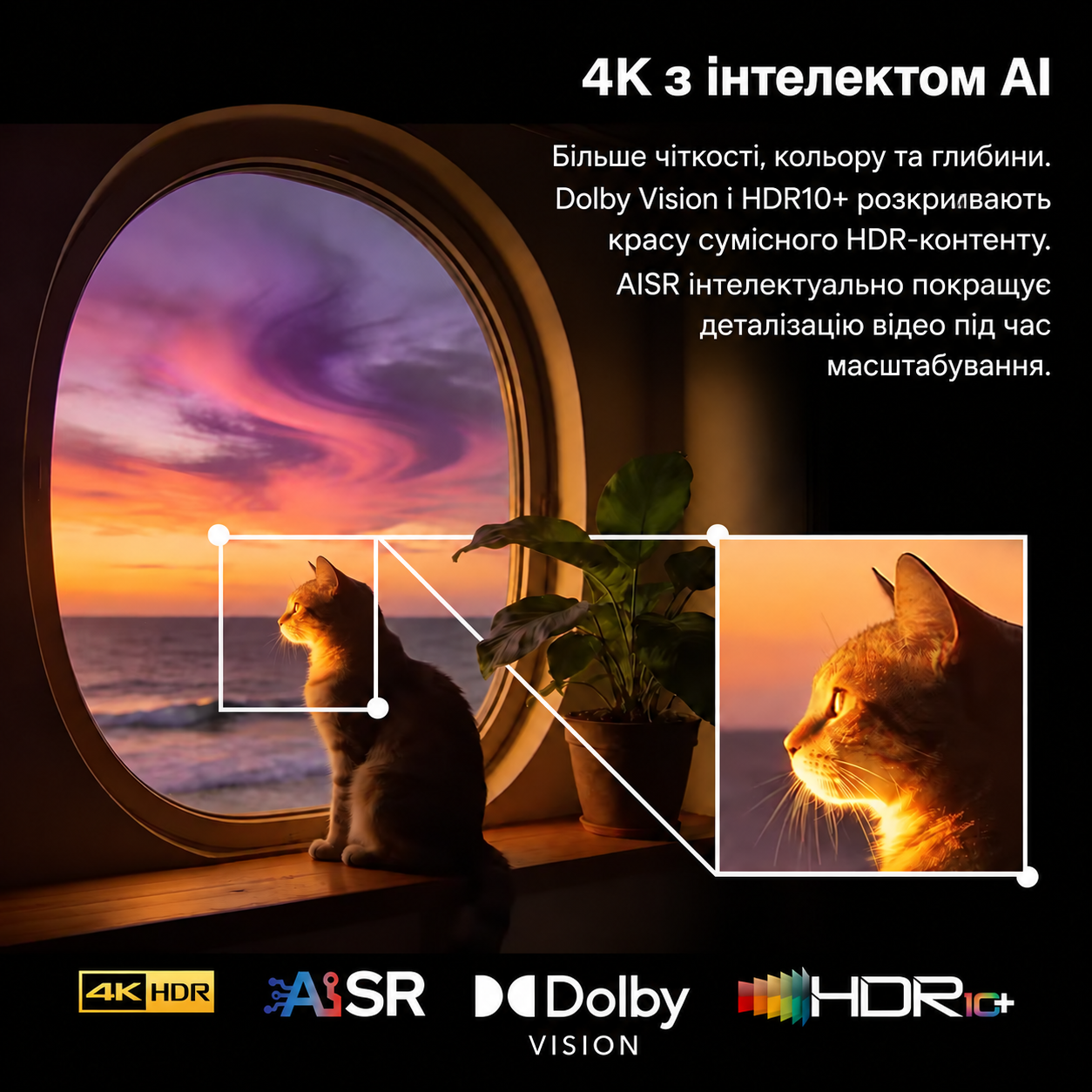 Спільні можливості RockTek G2S та G2 Next: інтелектуальне масштабування AISR, Dolby Vision і HDR10+
